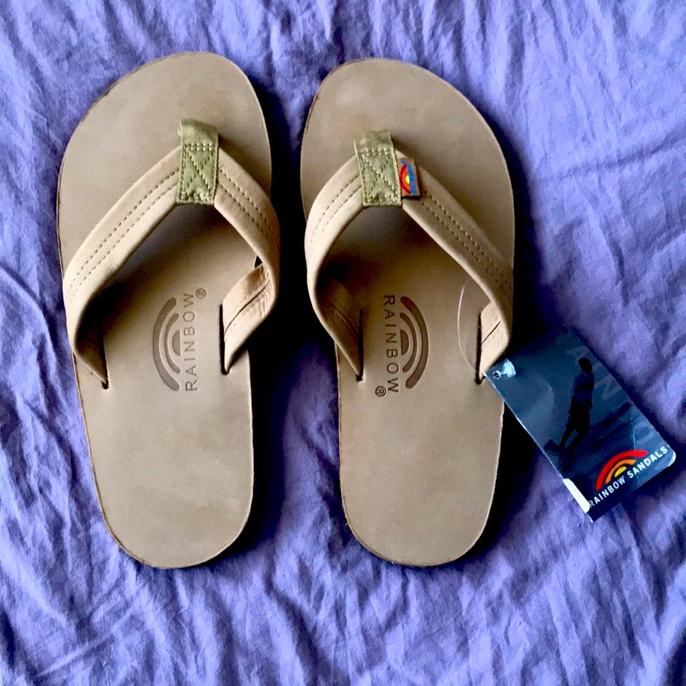 Brand new Rainbow brand leather sandals size M